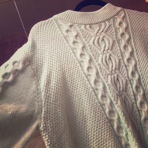 light green mock-neck sweater (SUPER SOFT)